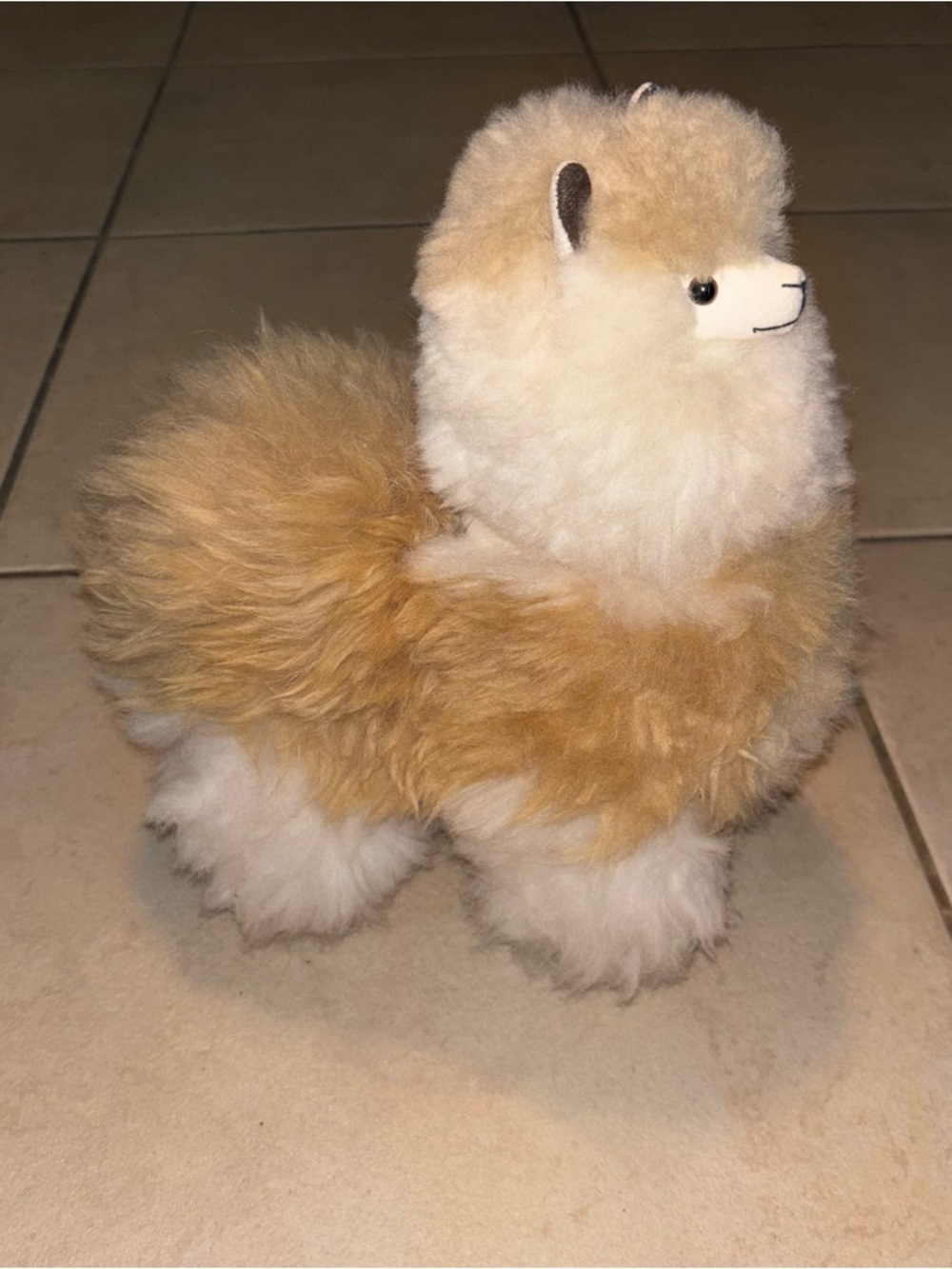 Inkari Handmade Natural Alpaca Fur Plush Llama Toy REAL ALPACA FUR!